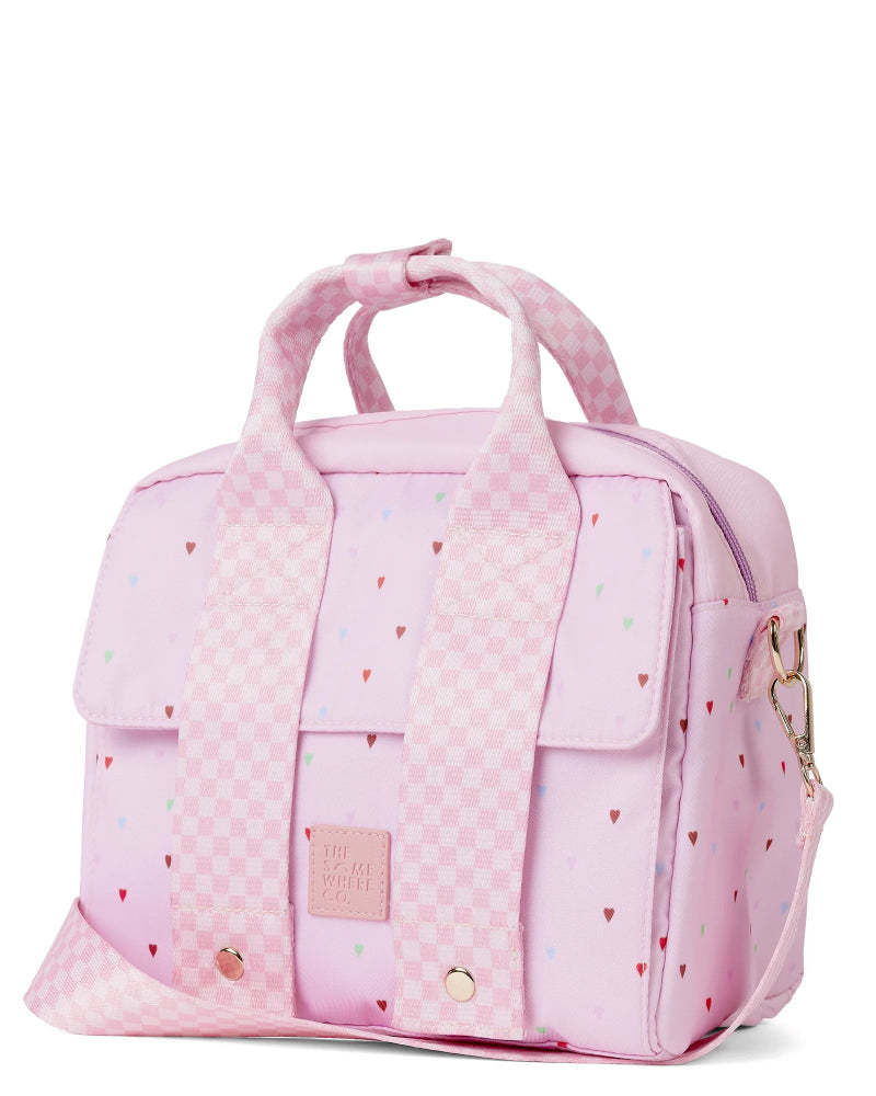 the somewhere co lunch tote- queen of hearts