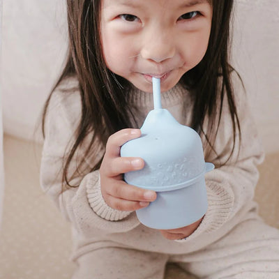 We Might Be Tiny Sippie Cup Set Powder Blue