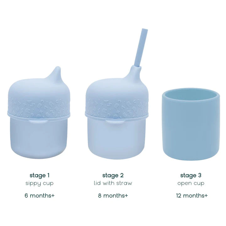 We Might Be Tiny Sippie Cup Set Powder Blue