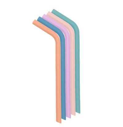 We Might Be Tiny Bear Bendie Straw Set- Pastel