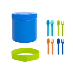 MontiiCo Insulated Food Jar Bundle - Blueberry