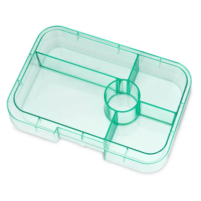 Yumbox Tapas Interchangeable Tray 5C- Clear Aqua