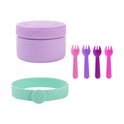MontiiCo mini food jar bundle- lilac