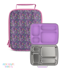 Adventure Snacks 4 Compartment Lilac & Meadow Bundle