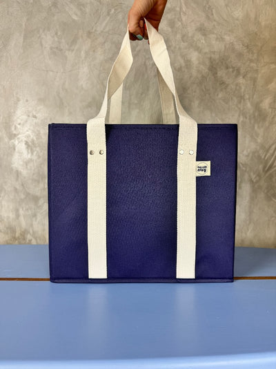 Bag with envy box bag- royal purple