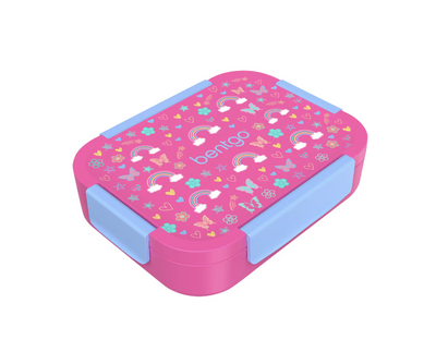 bentgo snap & go lunchbox- butterflies & rainbows
