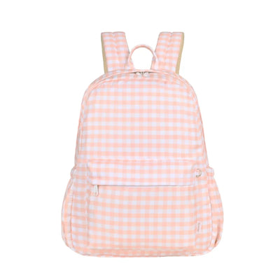 Kinnder backpack- pink gingham