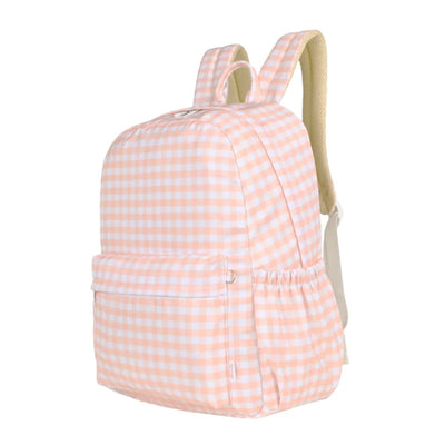 Kinnder backpack- pink gingham