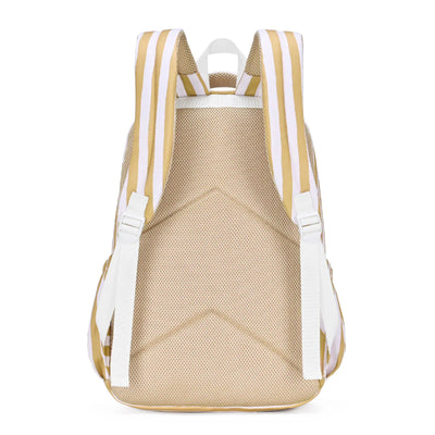 Kinnder campus backpack- mustard stripe