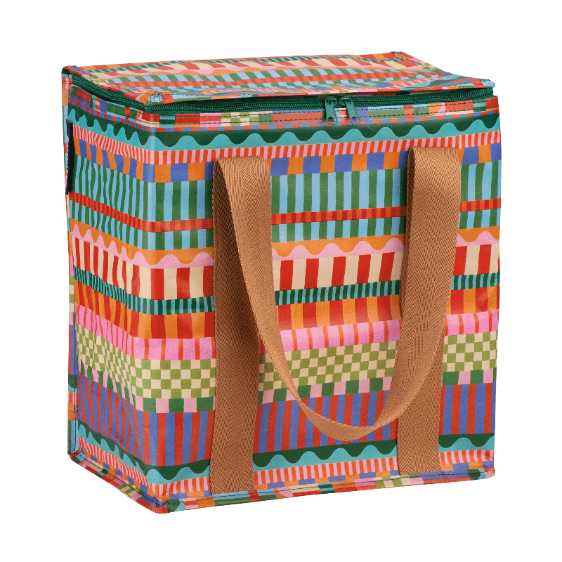 Kollab cooler bag- blocks & stripe