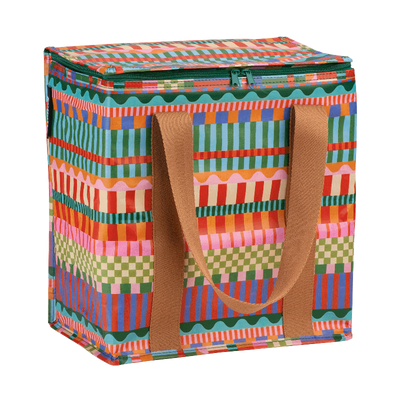 Kollab cooler bag- blocks & stripe