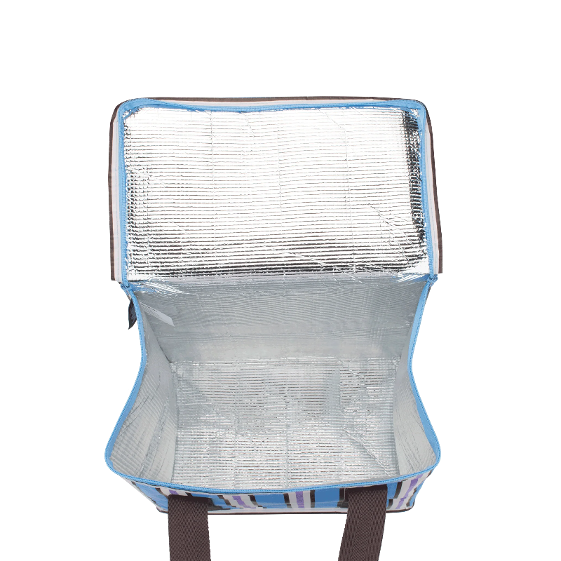 Kollab cooler bag- choc blue stripe