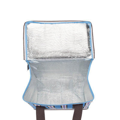Kollab cooler bag- choc blue stripe
