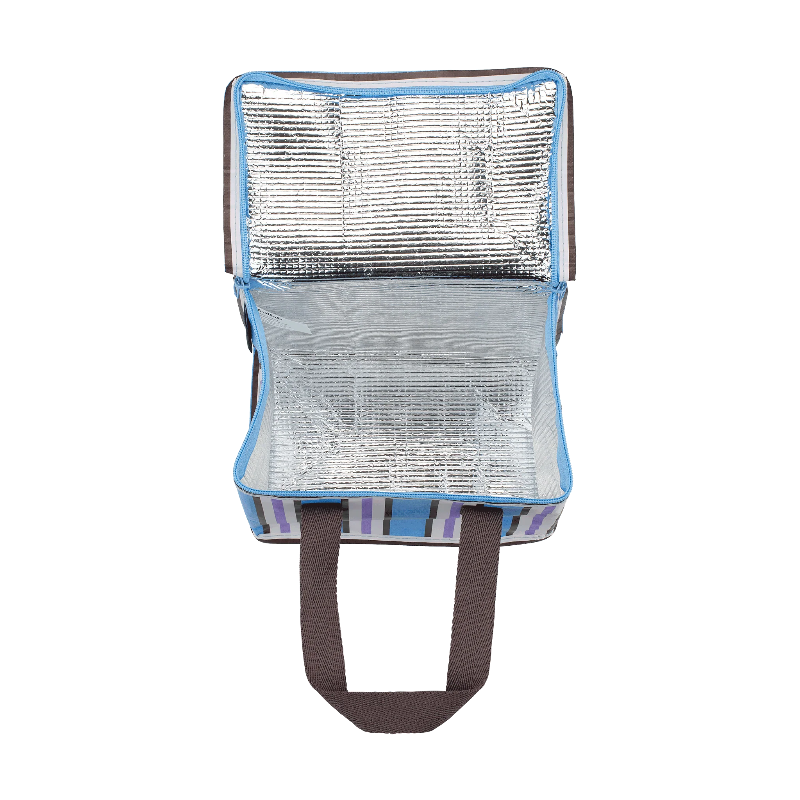 Kollab lunch box- choc blue stripe