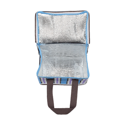 Kollab lunch box- choc blue stripe