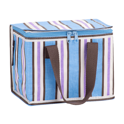 Kollab lunch box- choc blue stripe