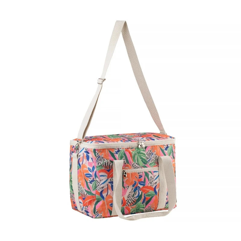 Kollab picnic bag- leopard tropics