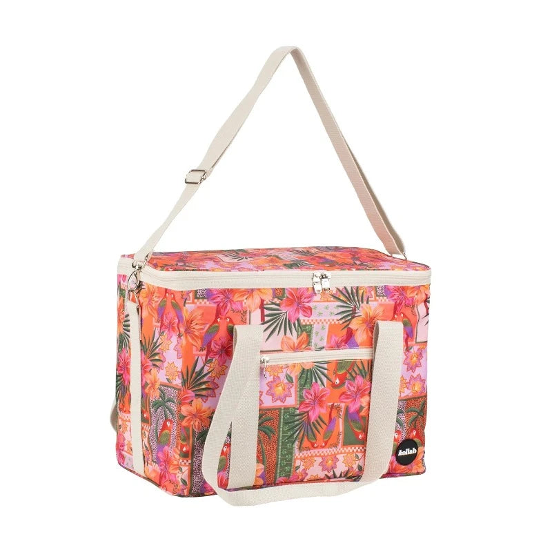 Kollab picnic bag- parrot paradise