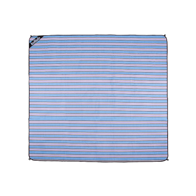 Kollab picnic mat- choc blue stripe