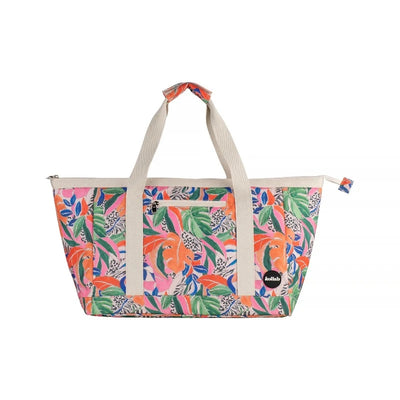 Kollab tote bag- leopard tropics
