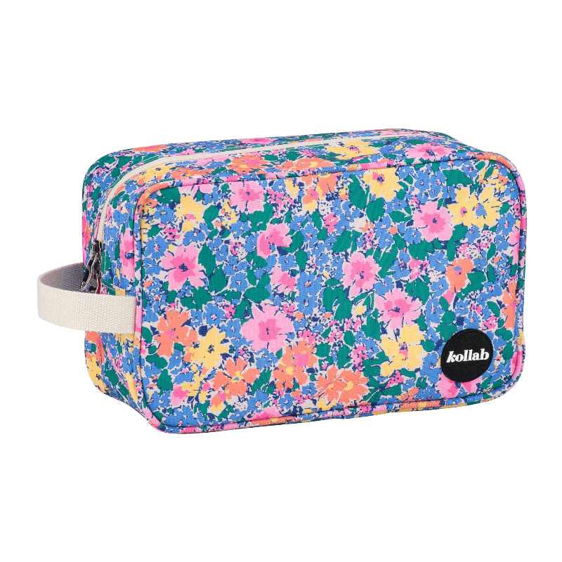 Kollab travel bag- rainbow garden