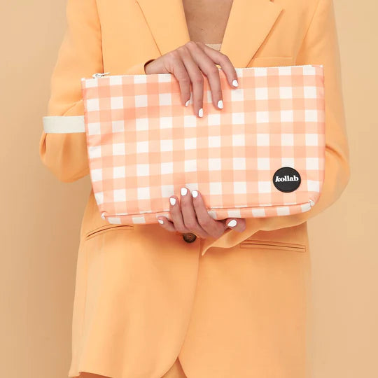 kollab wet bag- apricot check