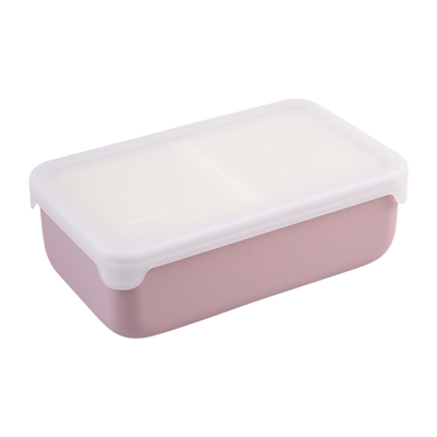 Melii silicone bento with dividers- blue & mint