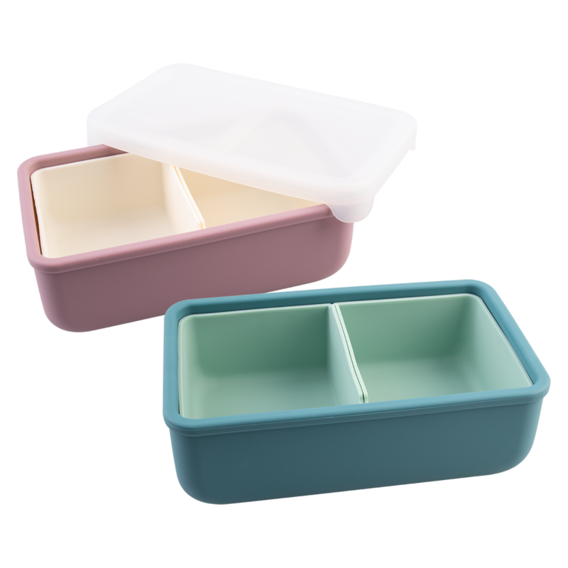 Melii silicone bento with dividers