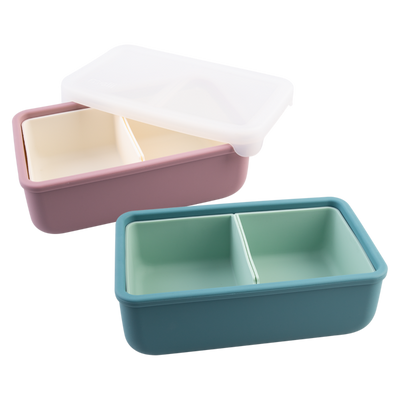 Melii silicone bento with dividers