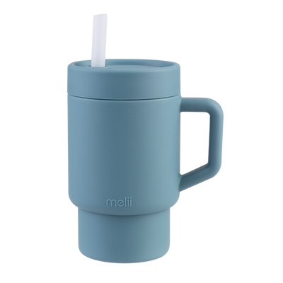Melii silicone tumbler - 265ml - blue