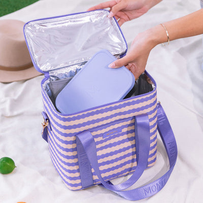 MontiiCo midi cooler bag- ripple cloud