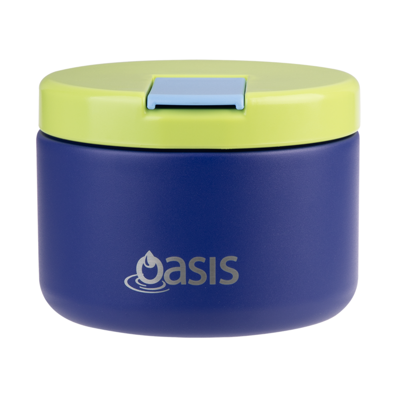 Oasis food flask 300ml -peacock blue