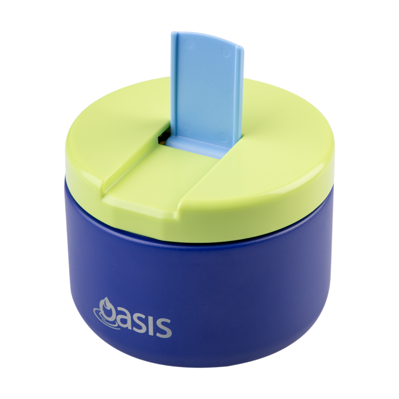Oasis food flask 300ml -peacock blue