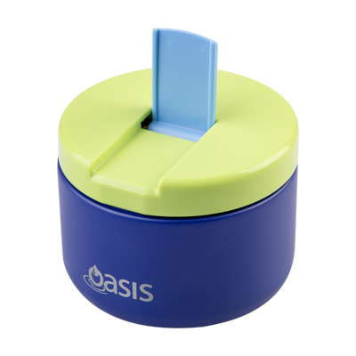 Oasis food flask 300ml -peacock blue