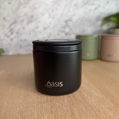 oasis food jar black