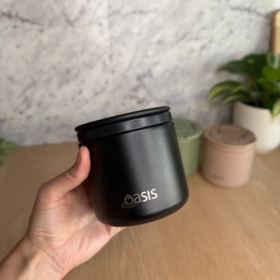 oasis food jar black