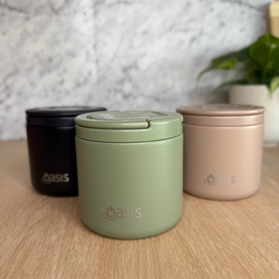 Oasis Insulated Food Flask With Quick Release Lid - 550ml