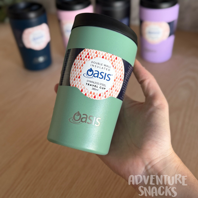 oasis travel coffee cup sage