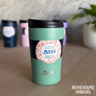 oasis travel coffee cup sage