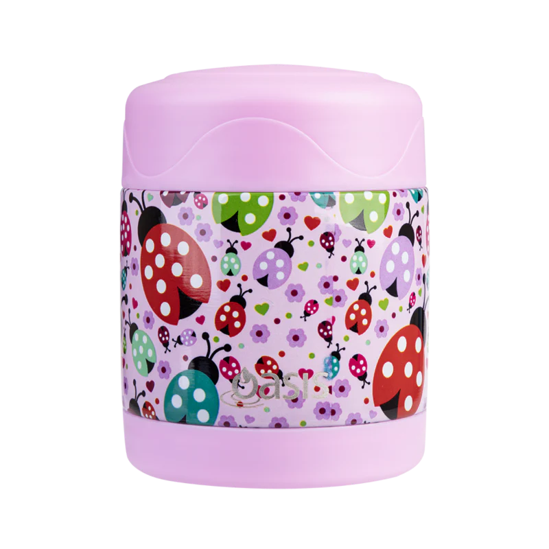 Oasis food flask- lovely ladybugs
