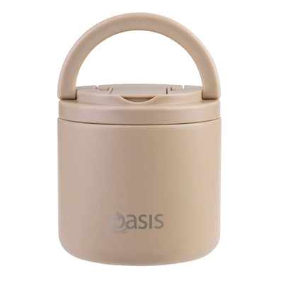 Oasis food flask with quick release lid - 550ml - latte