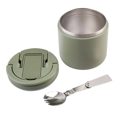 Oasis food flask with quick release lid - 550ml - Olive green