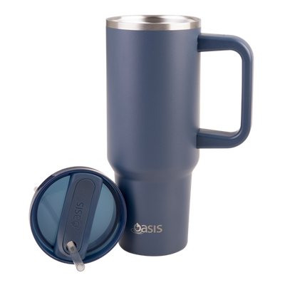 Oasis Insulated Commuter Tumbler- Indigo