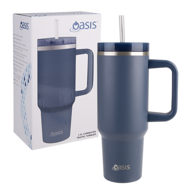 Oasis Insulated Commuter Tumbler- Indigo