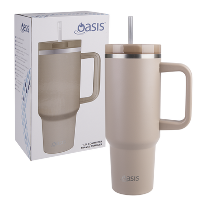 Oasis Insulated Commuter Tumbler- Latte