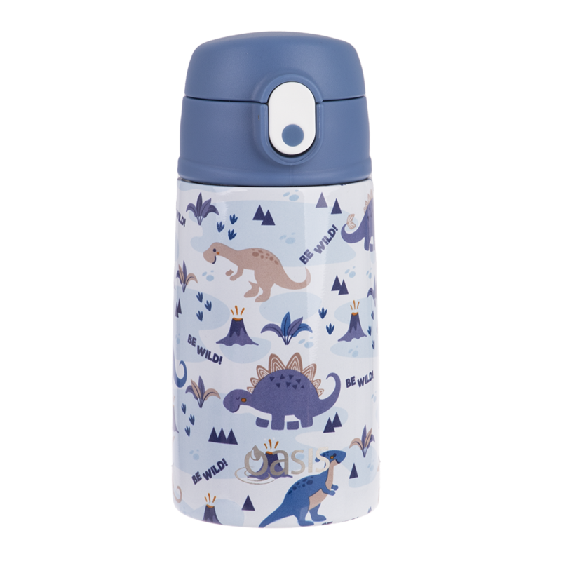 Oasis kids drink bottle 400ml- dinosaur land