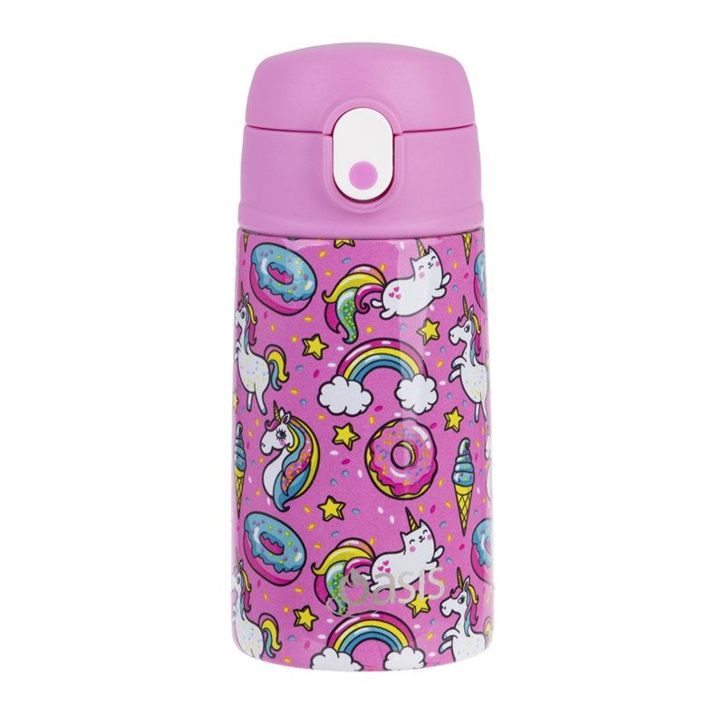 Oasis kids drink bottle 400ml- Unicorns