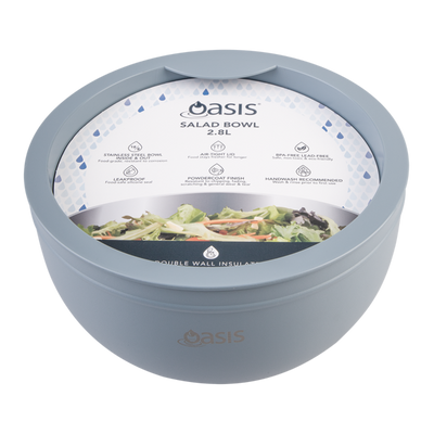 Oasis salad bowl- hazy blue
