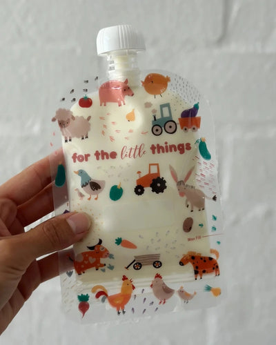 Sinchies 150ml food pouches- farmyard friends