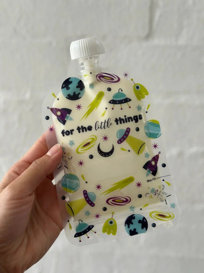 Sinchies 150ml food pouches- space invasion